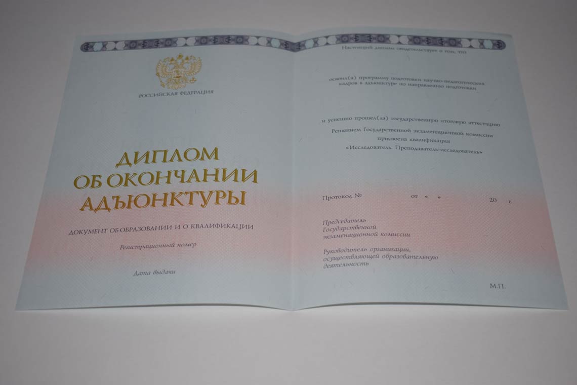 Диплом Адъюнктуры 2014-2025 в Брянске